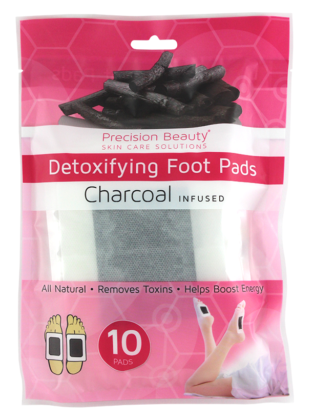 Precision Beauty 10pc Foot Detox Pads Charcoal