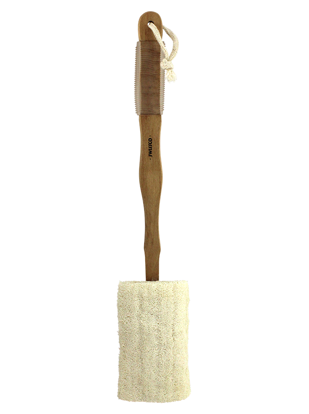 Natural Loofah with Removable Handle