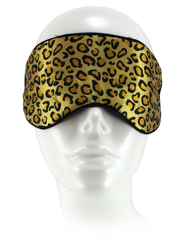 Satin Sleep Mask Leopard Print