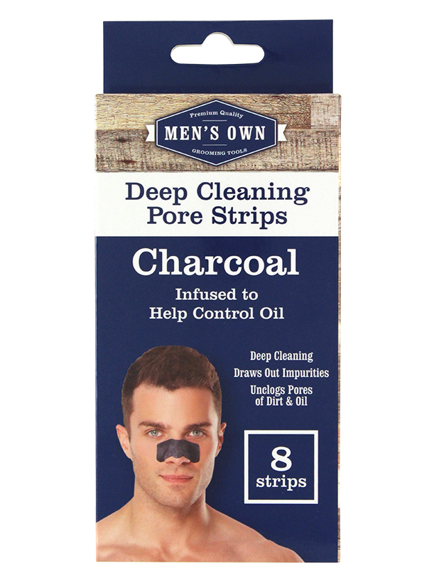 Men's Own 8 Pack Deep Cleansing Pore Strips Charcoal