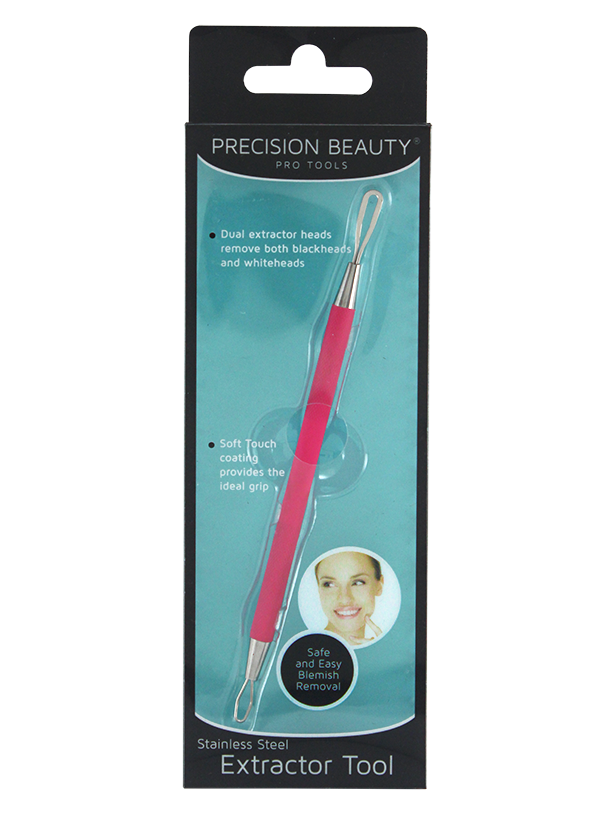 Precision Beauty Pro Double Sided Blemish Extractor. Pink