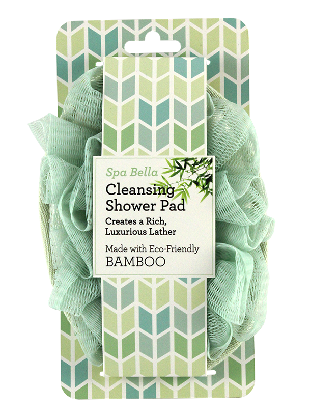 DUAL CLEANSING SHOWER BAMBOO PAD
