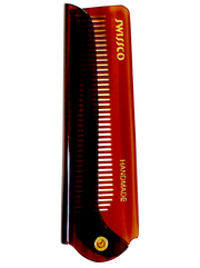 Tortoise Folding Comb, Fine Tooth