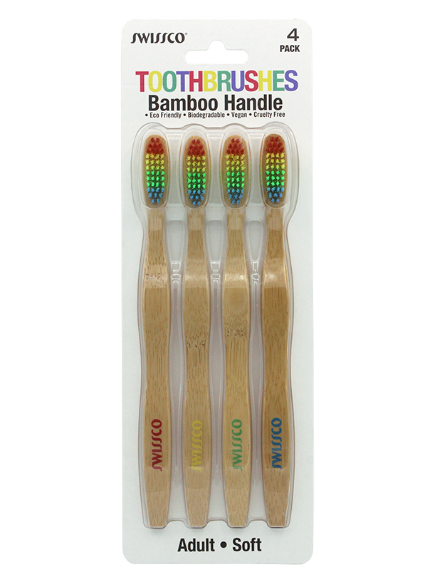 4PK RAINBOW BRISTEL TOOTHBRUSH SOFT