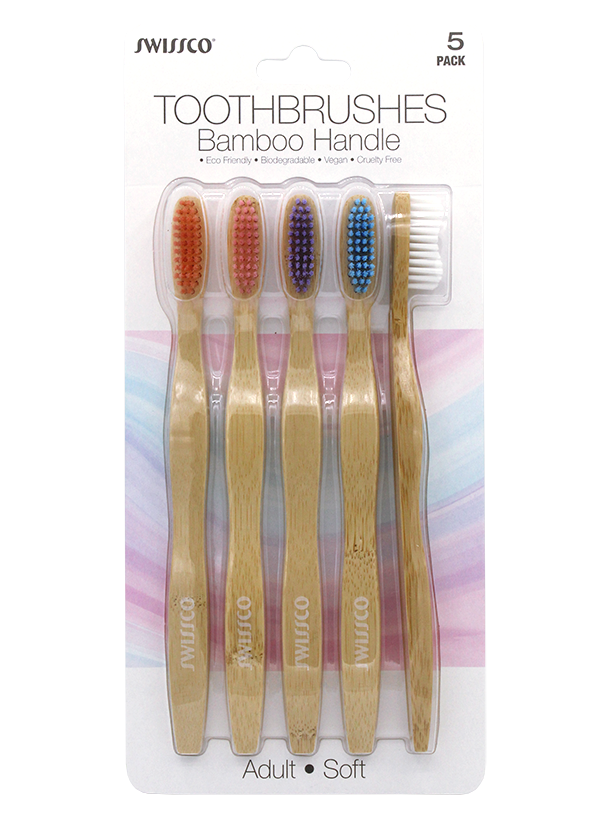 5PK BAMBOO HANDLE TOOTHBRUSH SOFT