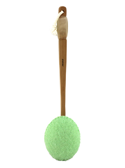 Exfoliating Body Sponge on Wooden Handle Cotton Rope