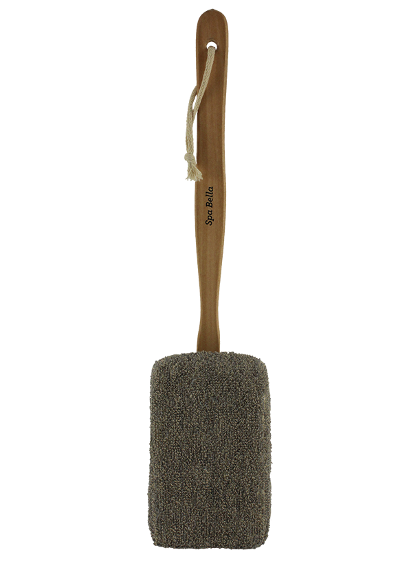 CHARCOAL INFUSED SPONGE BACK BRUSH