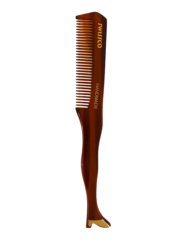 Tortoise Moustache & Beard Comb (Boot Shape) Fine Tooth.