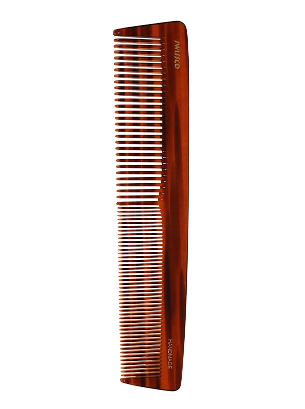 Tortoise Dressing Comb, Medium & Fine Tooth.