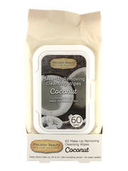 Precision Beauty Make Up Removing Cleansing Wipes, Coconut 60ct