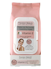 MAKE UP REMOVING CLEANSING WIPES, VITAMIN E 60CT