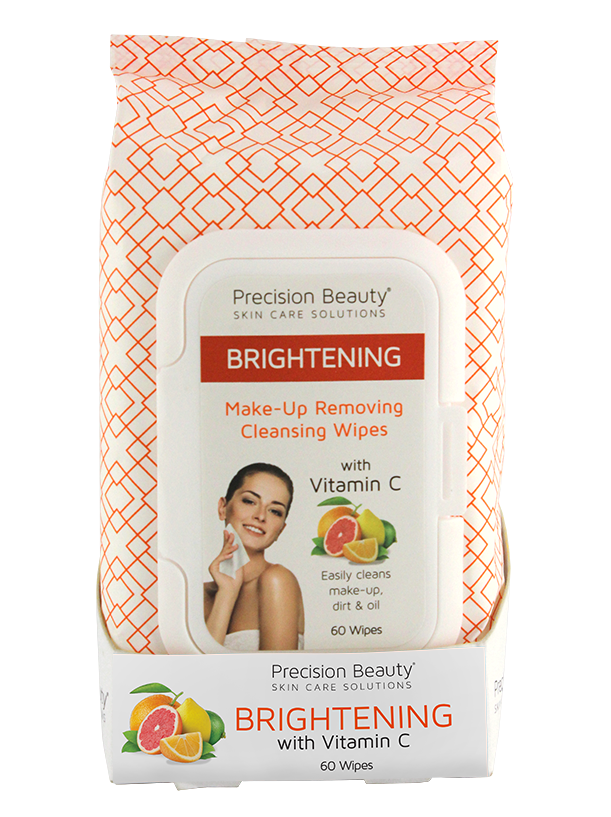 Precision Beauty Make Up Removing Cleansing Wipes, Vitamin C 60ct 