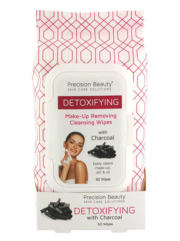 Precision Beauty Make Up Removing Cleansing Wipes, Charcoal 60ct 