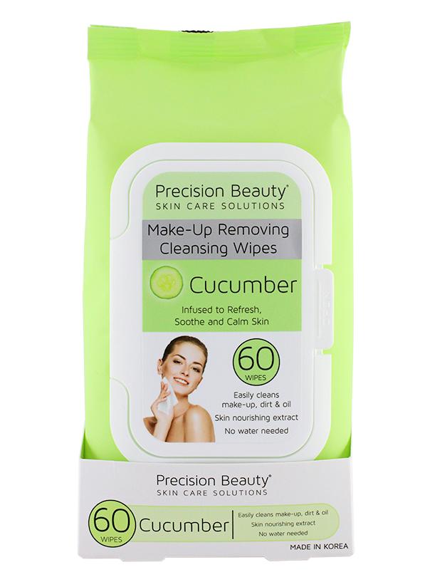 MAKE UP REMOVING CLEANSING WIPES, CUCUMBER 60CT (PASTEL)