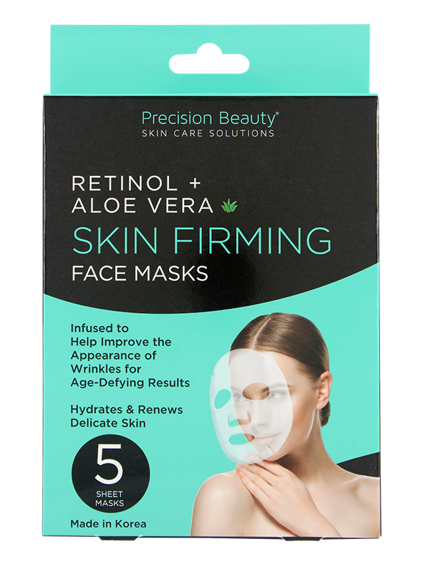 5 PACK KOREAN FACIAL MASK, RETINOL & ALOE MADE IN KOREA