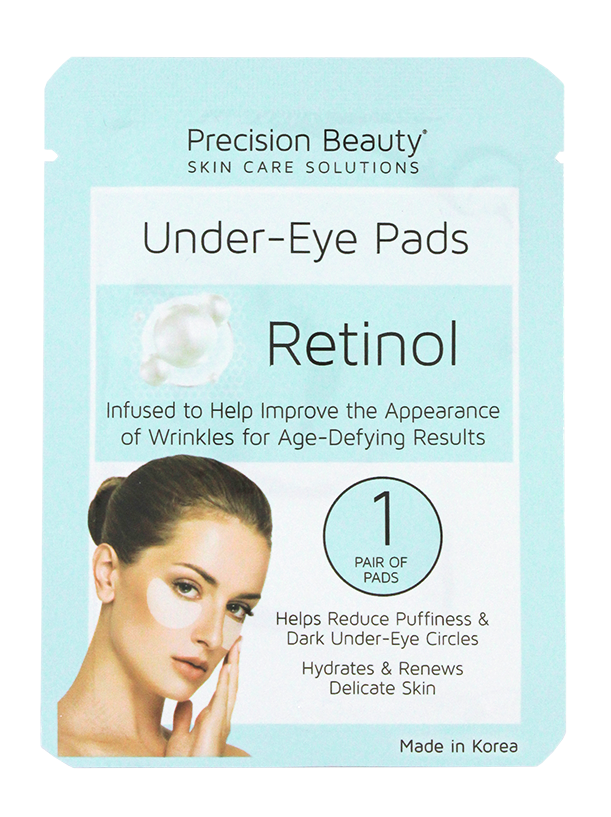 Precision Beauty 5 Pair Korean Under-Eye Pads, Retinol