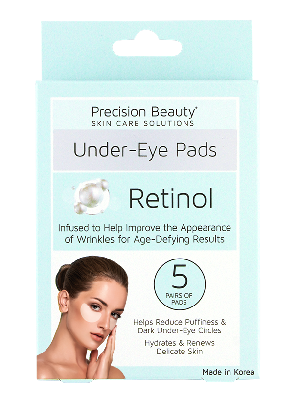 Precision Beauty 5 Pair Korean Under-Eye Pads, Retinol