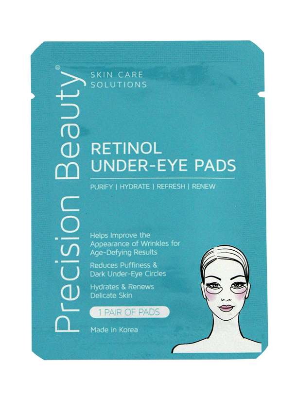 Precision Beauty 5 Pair Korean Under-Eye Pads, Retinol (Modern)