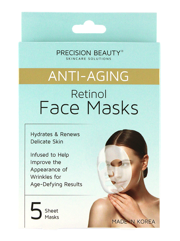 5 PACK KOREAN FACIAL MASK, RETINOL MADE IN KOREA