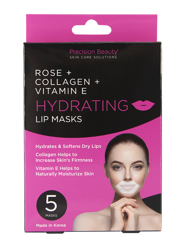 5 PK  LIP MASK, COLLAGEN, ROSE AND VIT E