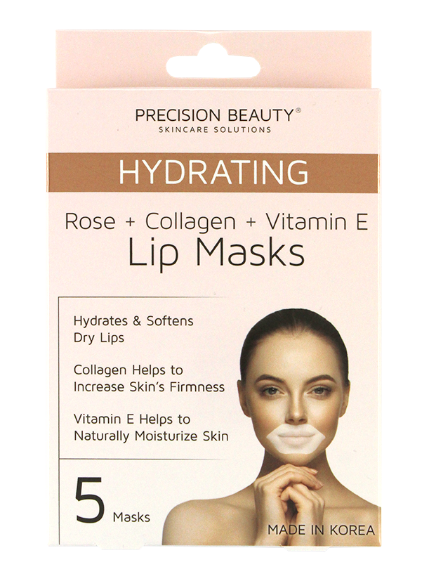 5 PK  LIP MASK, COLLAGEN, ROSE AND VIT E