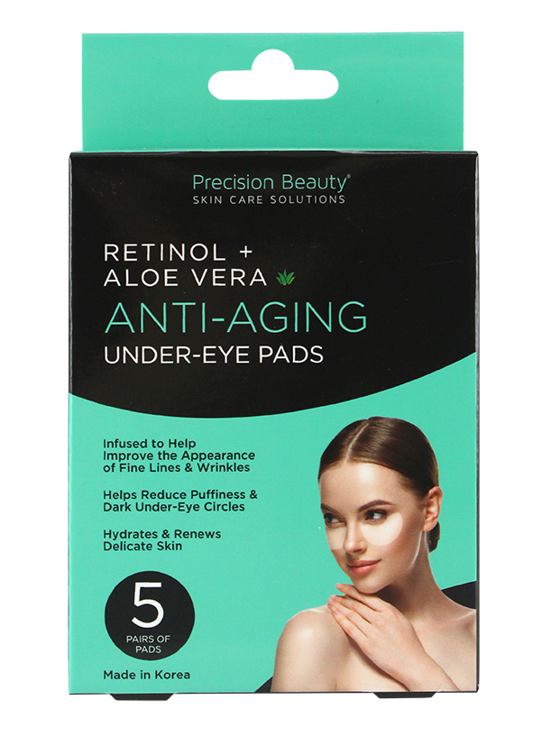 5 PAIR KOREAN UNDER-EYE PADS, RETINOL & ALOE VERA