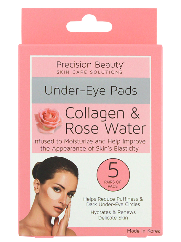 5 PAIR KOREAN UNDER-EYE PADS, COLLAGEN & ROSE