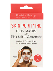 5 PACK CUCUMBER & PINK SALT CLAY MASK MADE IN KOREA