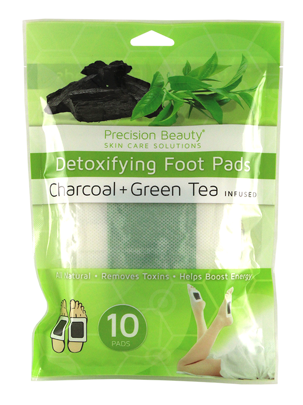 10PC FOOT DETOX PADS CHARCOAL + GREEN TEA