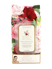 MAKE UP REMOVING CLEANSING WIPES, PEONY & RETINOL 60CT