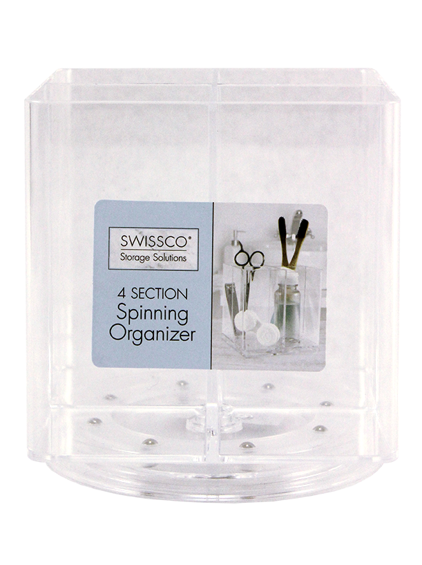 4 SECTION SPINNING COSMETIC ORGANIZER