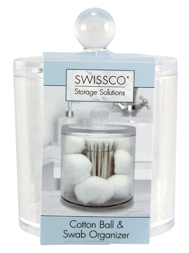 COTTON BALL & SWAB ORGANIZER.