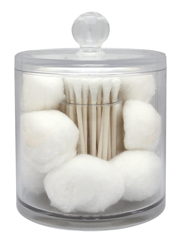 COTTON BALL & SWAB ORGANIZER.