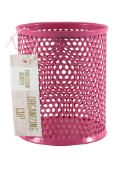 Small Cup Organizer Dots Pattern Light Pink