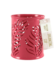 Small Cup Organizer Palm Pattern Pink