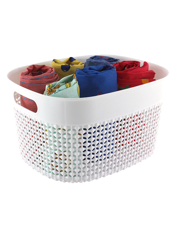 3PC SET PLASTIC STORAGE BINS