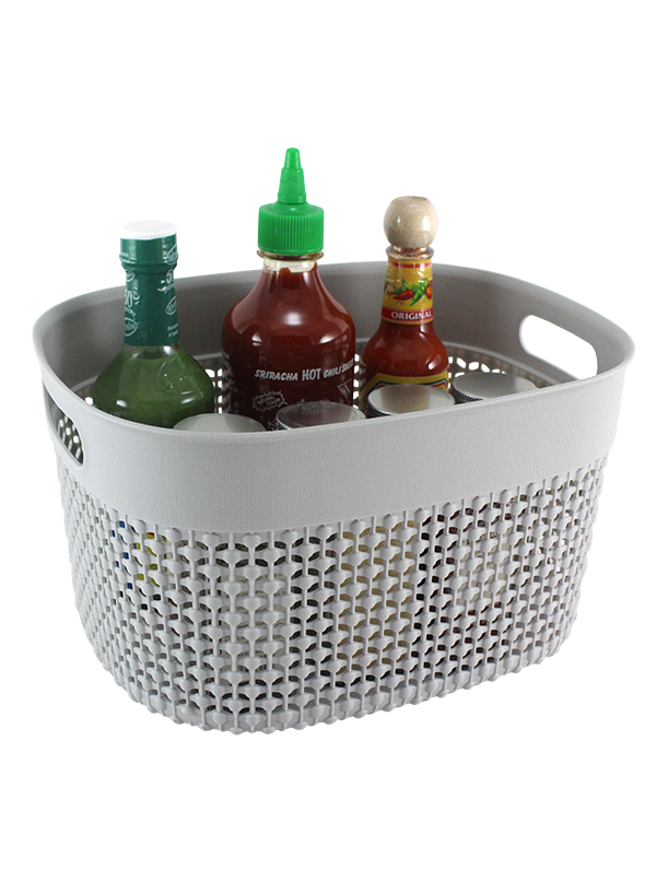 3PC SET PLASTIC STORAGE BINS