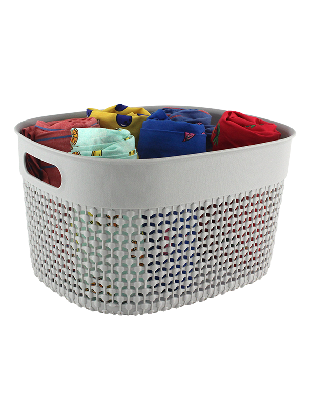 3PC SET PLASTIC STORAGE BINS
