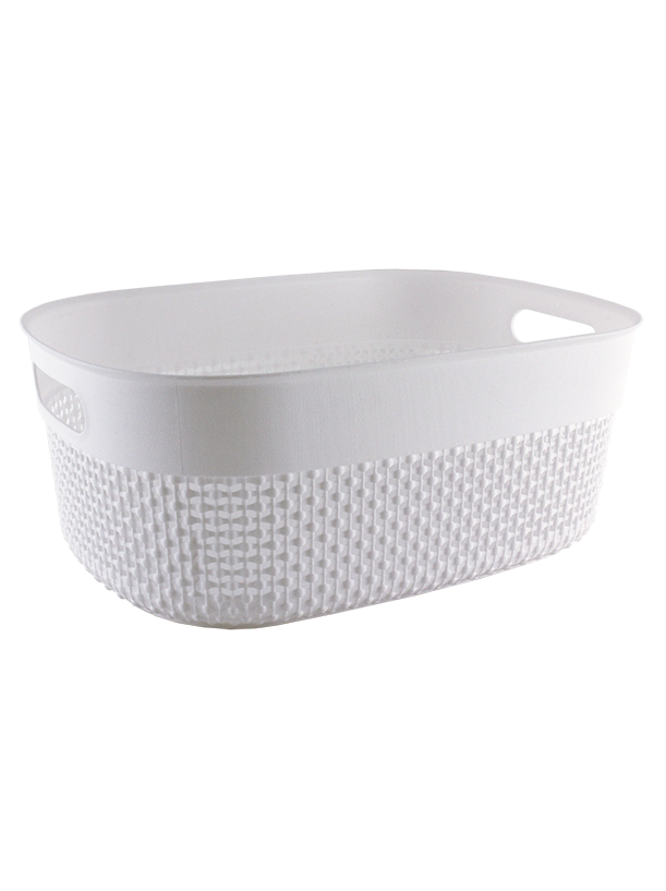 2PC SET PLASTIC STORAGE BINS