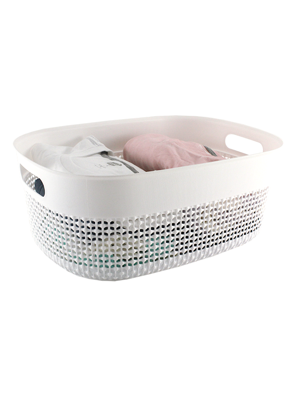 2PC SET PLASTIC STORAGE BINS