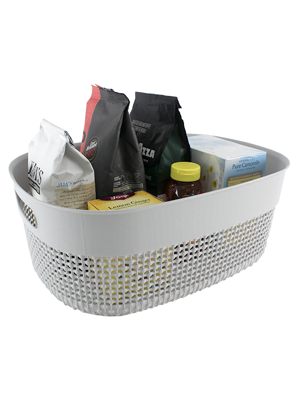 2PC SET PLASTIC STORAGE BINS