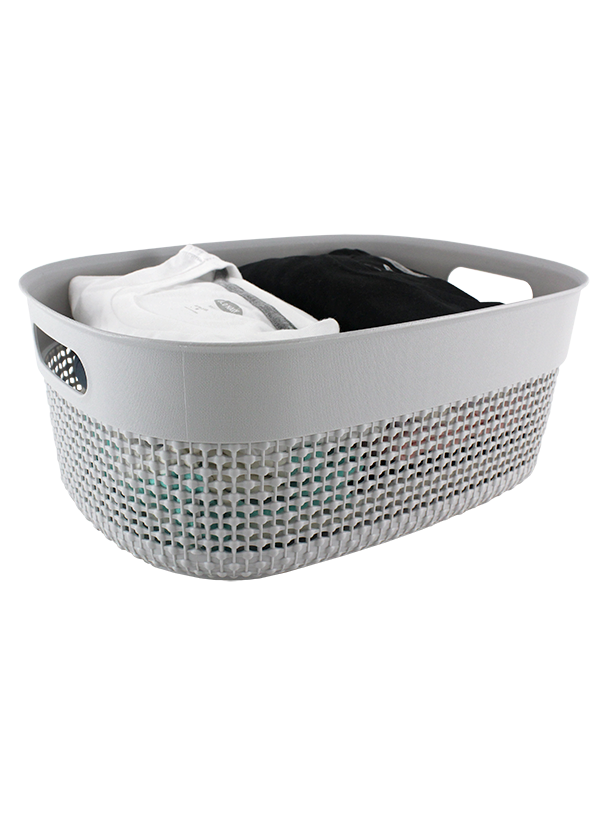 2PC SET PLASTIC STORAGE BINS
