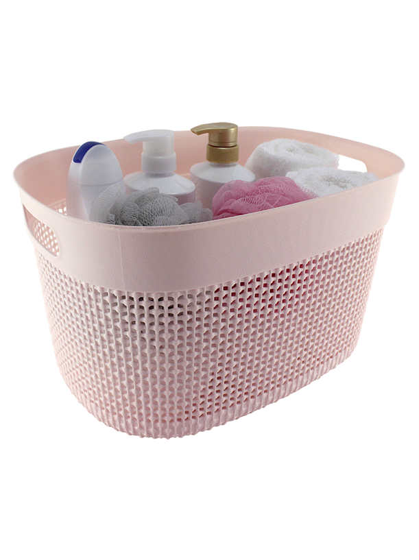 2PC SET PLASTIC STORAGE BINS