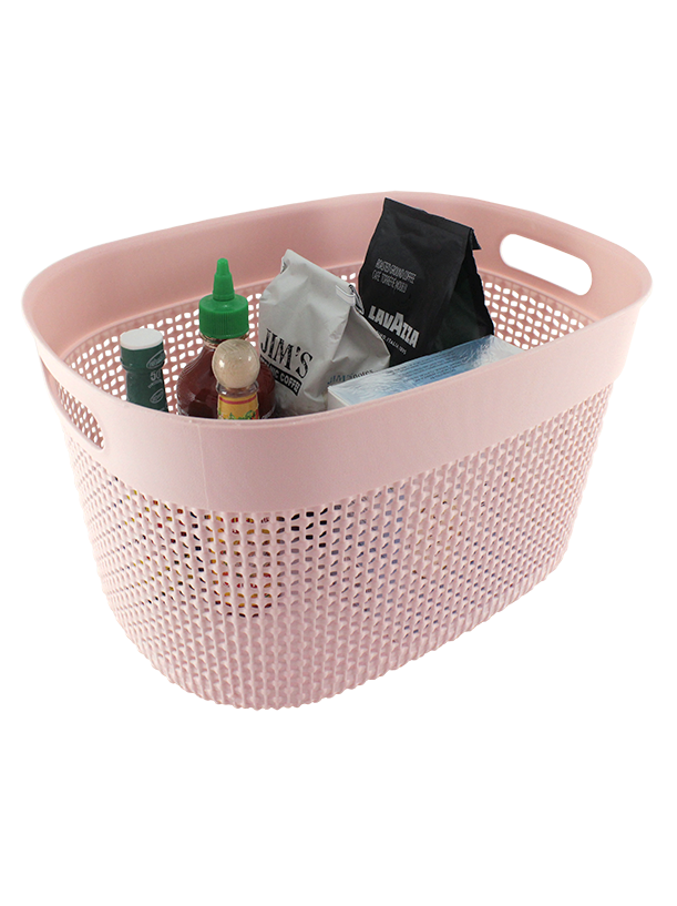 2PC SET PLASTIC STORAGE BINS