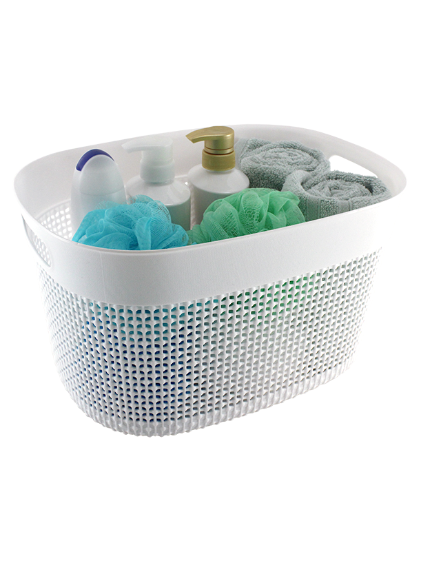 2PC SET PLASTIC STORAGE BINS