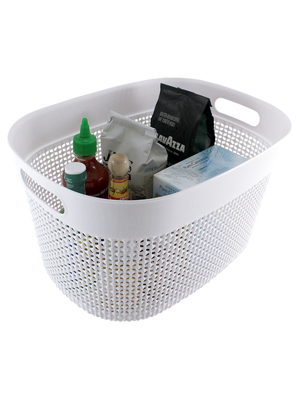 2PC SET PLASTIC STORAGE BINS