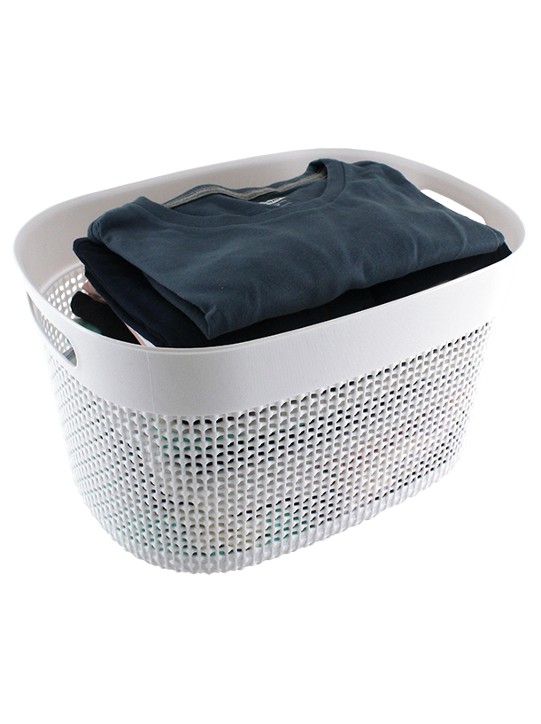 2PC SET PLASTIC STORAGE BINS