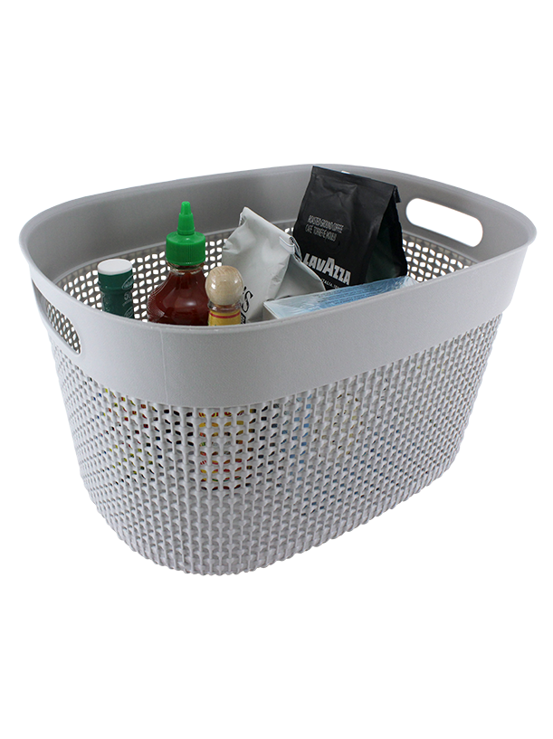 2PC SET PLASTIC STORAGE BINS
