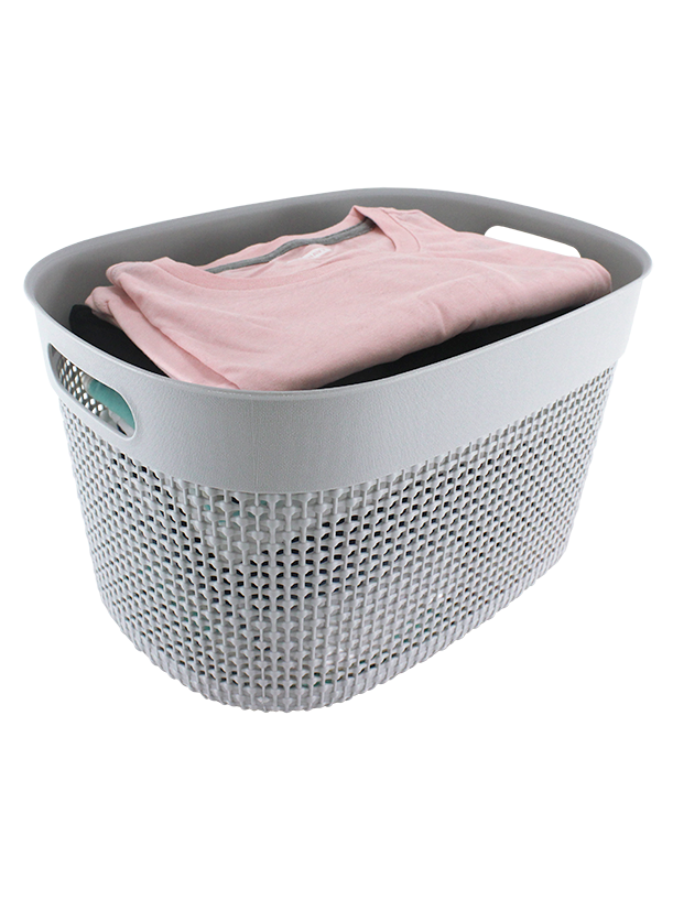 2PC SET PLASTIC STORAGE BINS
