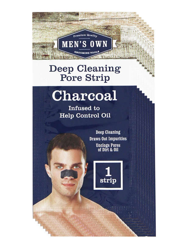 Men's Own 8 Pack Deep Cleansing Pore Strips Charcoal